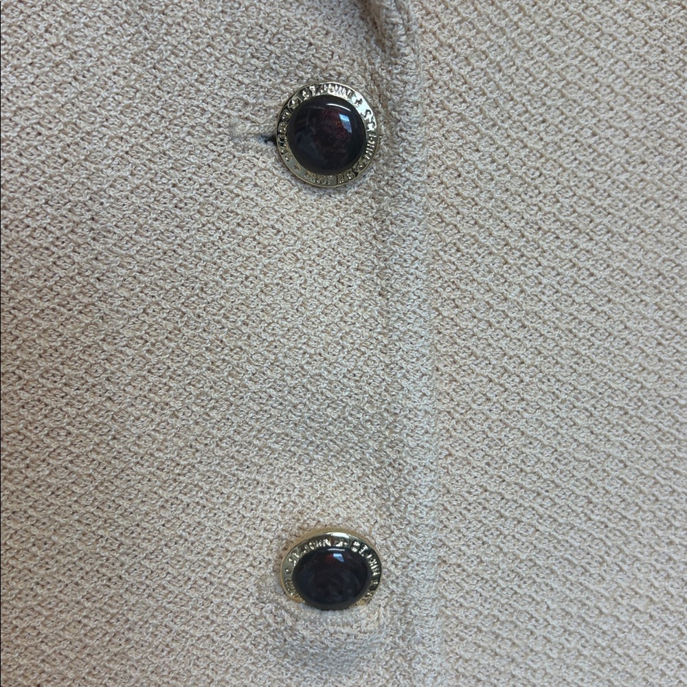 ST. JOHN Collection Spring Button-Up Sweater Blazer - Picture 4 of 7